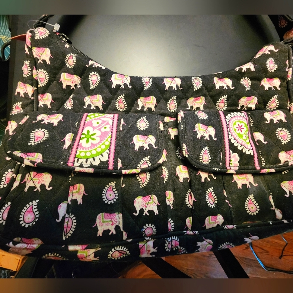Vera Bradley Elephant print shoulder bag
